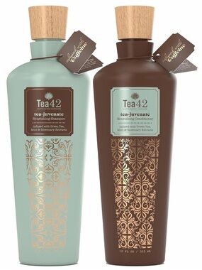 TEA 42 Tea-juvenate Caffeinated Nourishing Shampoo & Conditioner Set 12 oz NEW